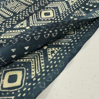 Pamutvászon UNIQUE BATIK design K petrol