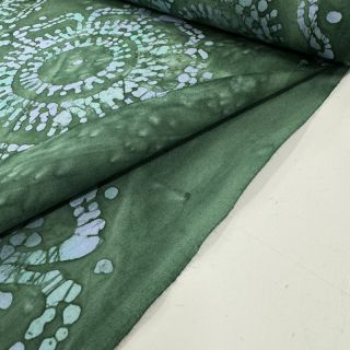 Pamutvászon UNIQUE BATIK design E green