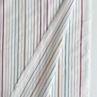Pamutvászon LUREX stripes white
