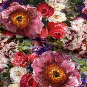 Jersey VISCOSE LYCRA HEAVY Flower canvas design C digital print