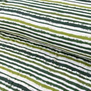 Dupla géz/muszlin Small stripes Snoozy camo green