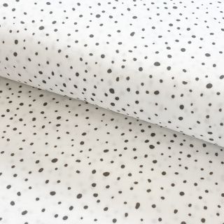 Dupla géz/muszlin Small dots Snoozy taupe