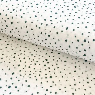 Dupla géz/muszlin Small dots Snoozy camo green