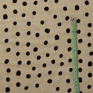 Dupla géz/muszlin Draw dots Snoozy sand