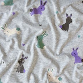 Jersey Bunnies light grey melange