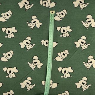 Jersey Koalas dark green digital print ORGANIC