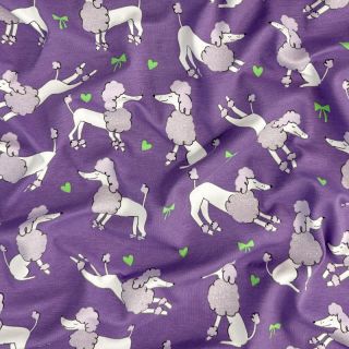 Jersey Glitter poodles lavender