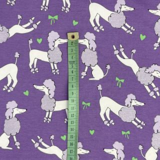 Jersey Glitter poodles lavender