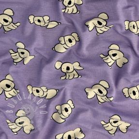 Jersey Koalas purple digital print ORGANIC