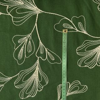 Viszkóz lenvászonnal EMBROIDERY Greenery