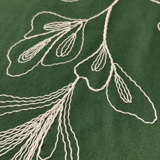 Viszkóz lenvászonnal EMBROIDERY Greenery