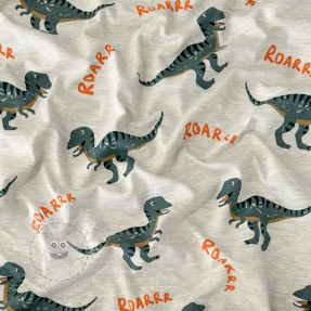 Jersey Dinosaurs ecru melange