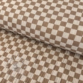 Dupla géz/muszlin DOUBLE SIDED Full check beige