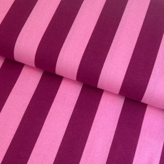 Pamutvászon FLANNEL Stripes pink