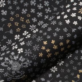 Dekorációs anyag jacquard Flower Mix Sprinkle metallic deluxe