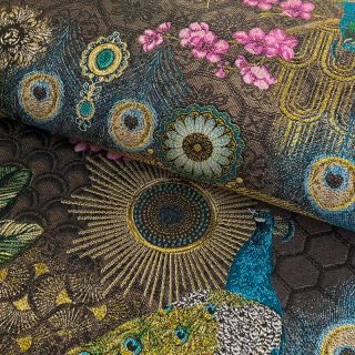 Dekorációs anyag jacquard Peacock Extravagant