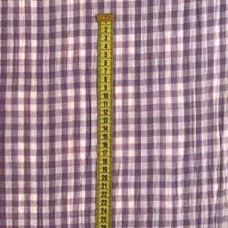 Dupla géz/muszlin Double sided CHECKS MINI grape