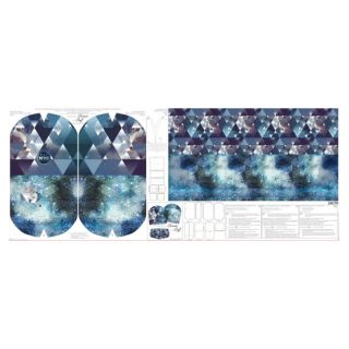 Szabadidő anyag Ice Crystals PANEL SET FOR ADULTS digital print