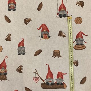 Dekorációs anyag Linenlook Tomte hand drawn