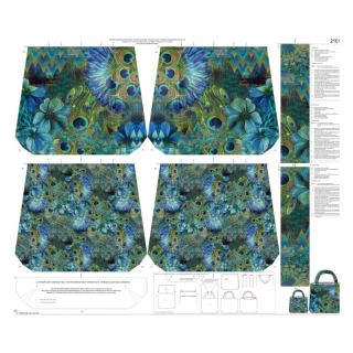 Dekorációs anyag BAG Peacock design panel