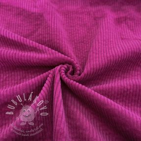 Kordbársony 6W WASHED STRETCH fuchsia