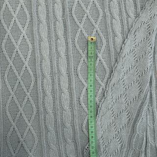 Pulóver anyag Jacquard CHAIN mint