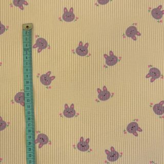 Kordbársony STRETCH Small bunny design G