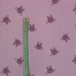 Kordbársony STRETCH Small bunny design E