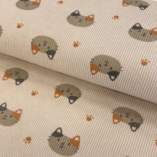 Kordbársony STRETCH Cute animals design G