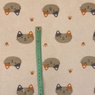 Kordbársony STRETCH Cute animals design G