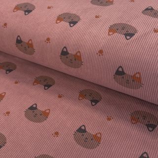 Kordbársony STRETCH Cute animals design F