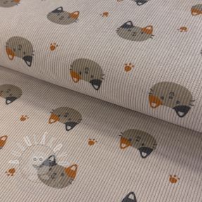 Kordbársony STRETCH Cute animals design I