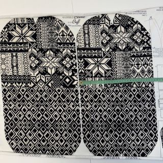 Szabadidő anyag Winter knit PANEL SET FOR ADULTS digital print