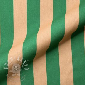 Dekorációs anyag premium Joyful Basic Stripe green digital print