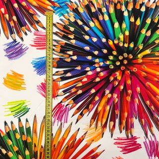 Jersey Pencil explosion PANEL digital print