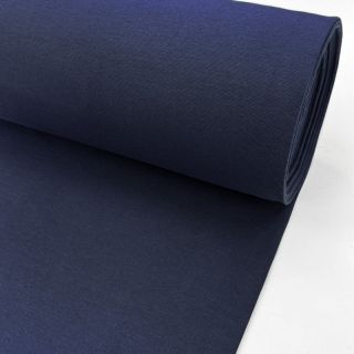 Körkötött sima passzé PREMIUM navy blue