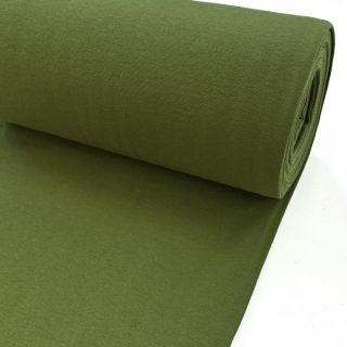 Körkötött sima passzé PREMIUM moss green