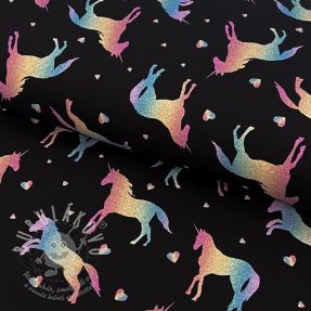 Jersey Unicorns parade black digital print