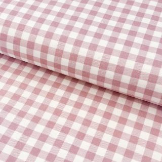 Pamutvászon FLANNEL Check light pink