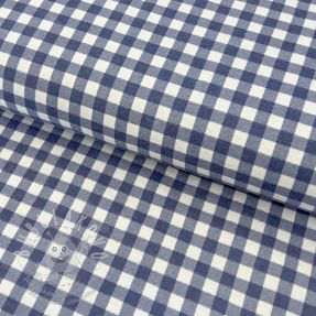 Pamutvászon FLANNEL Check blue