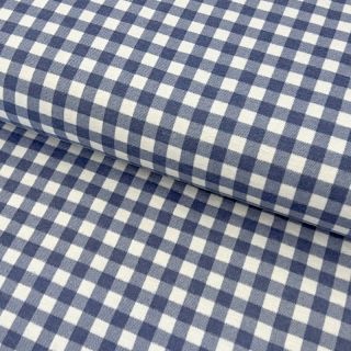 Pamutvászon FLANNEL Check blue