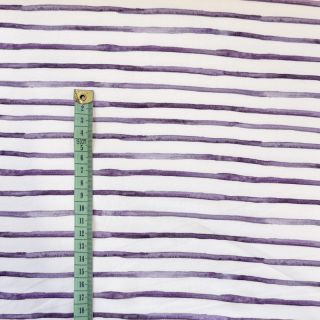 Szabadidő anyag Wavy stripes violet digital print