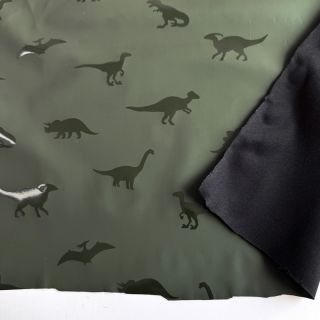 Vízálló Esőkabát Anyag Dinosaurs dark green