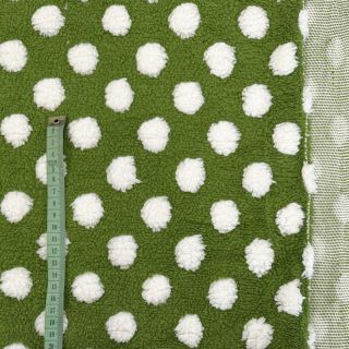 Fleece TEDDY Dots green